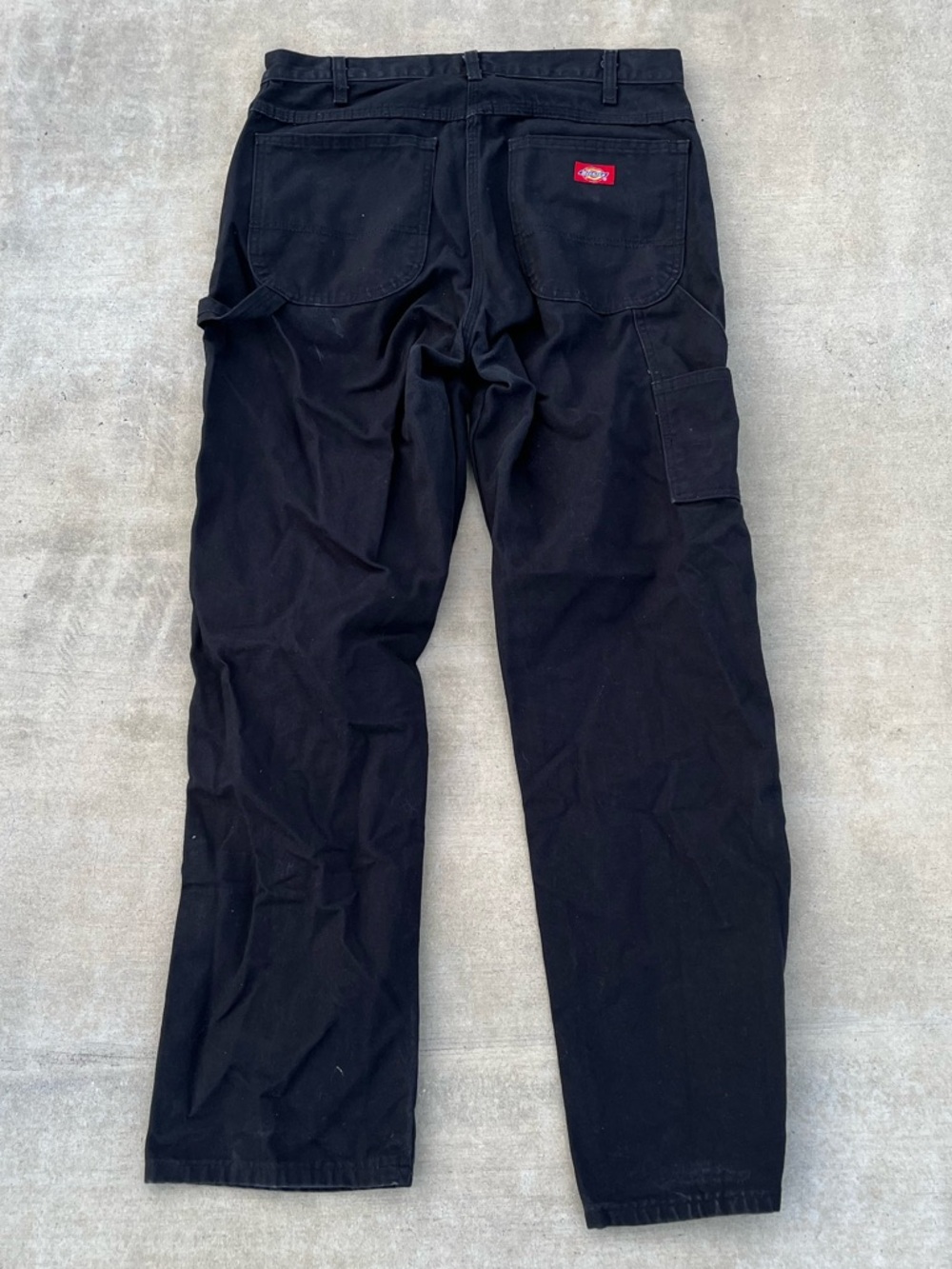 Vintage Dickies Black Cargo Carpenter Pants - Men's Work Pants size 33x32
